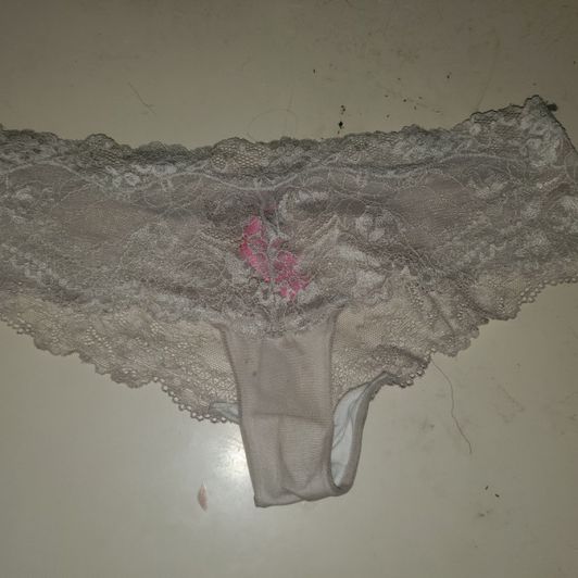 Beths worn white lace panty 7 years old