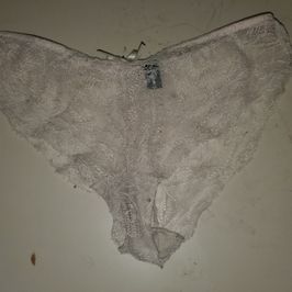 Beths worn white lace panty 6 years old