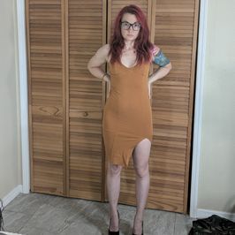 Tight sexy slit dress