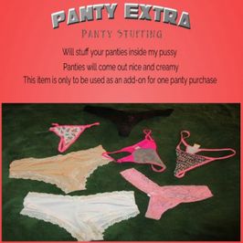 Panty Extra Panty Stuffing