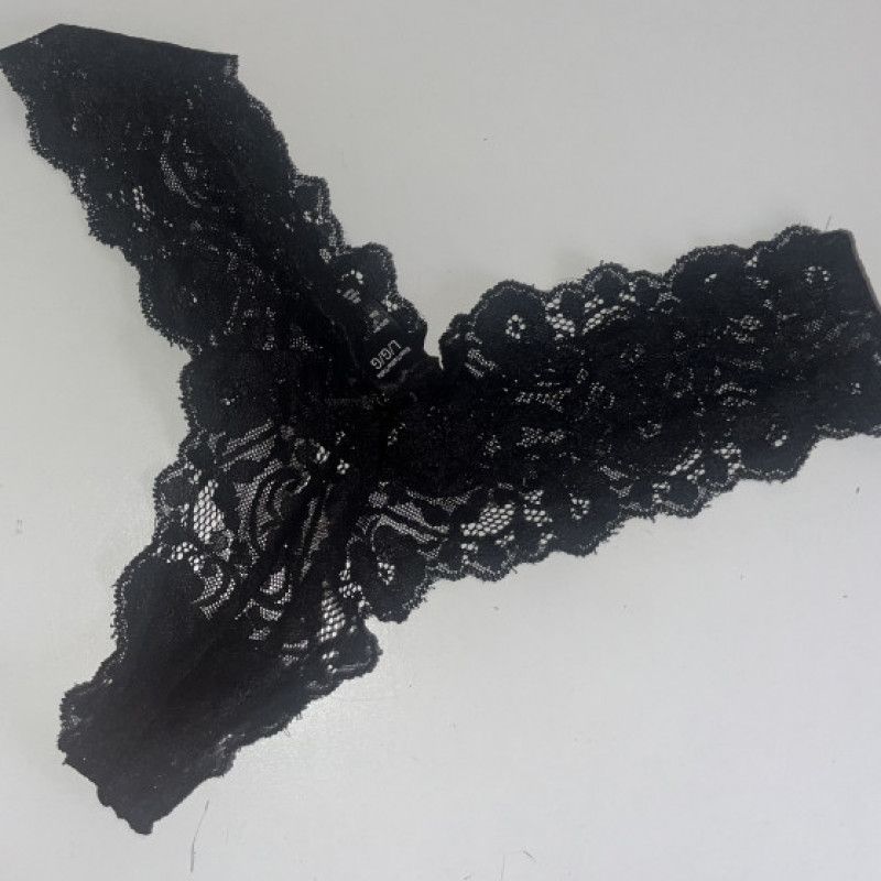 WORN Black Lace Panties