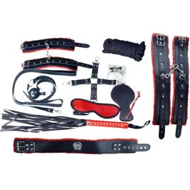 14 piece RED Deluxe Bondage Kit