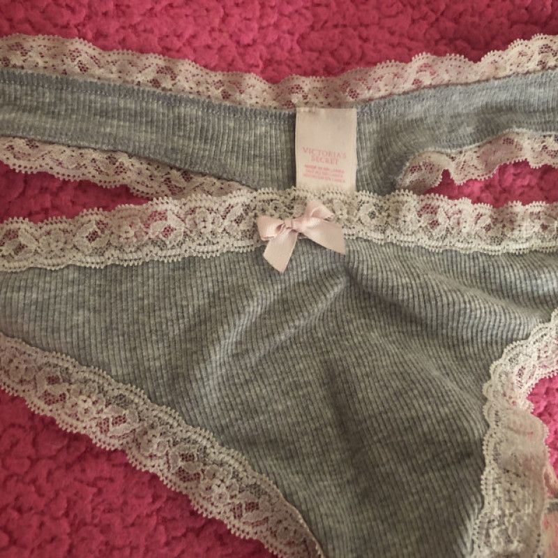 Victorias Secret Grey Low Rise Thong