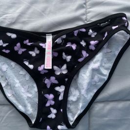 VS purple butterfly worn dirty panties