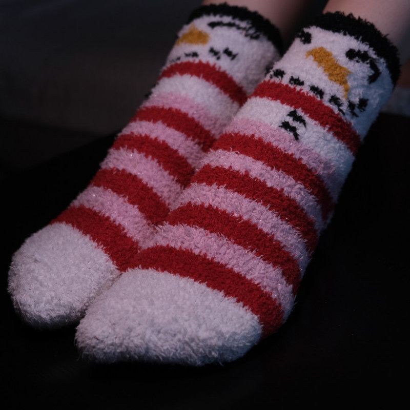 VERY WORN FUZZY SOCKS