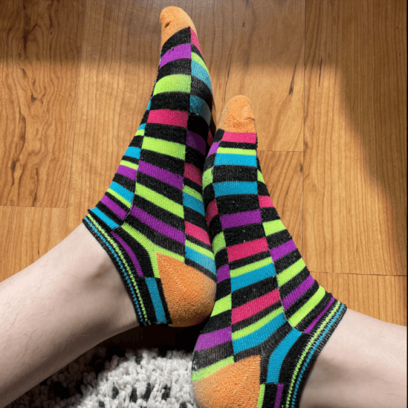 Neon Blocks Socks