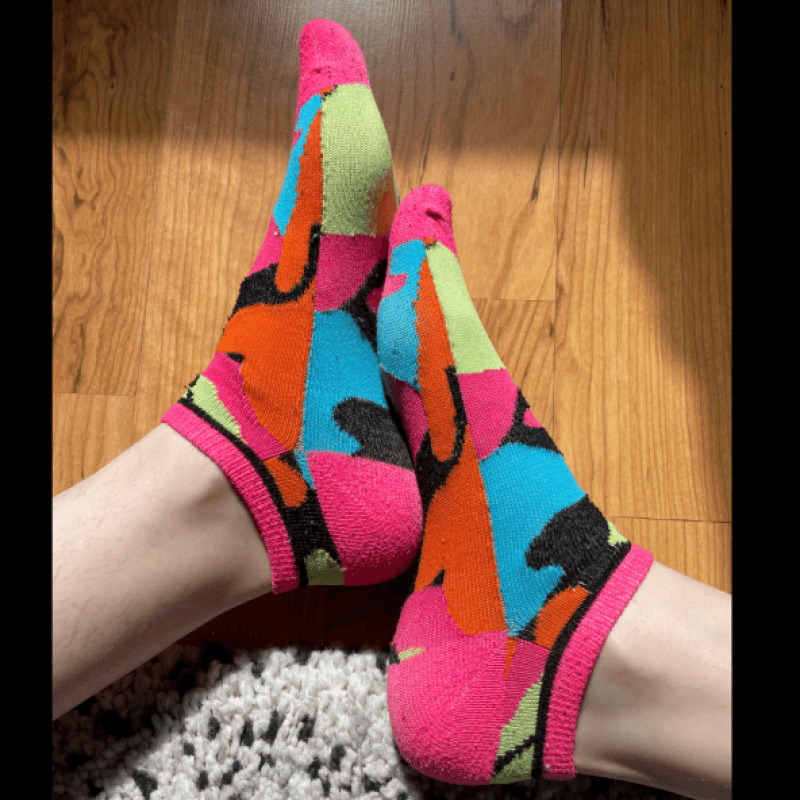 Neon Abstract Socks