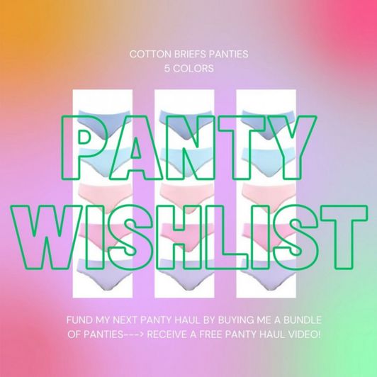 Panty Wishlist: Cotton Bfriefs Candy Col