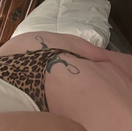 Leopard print thong