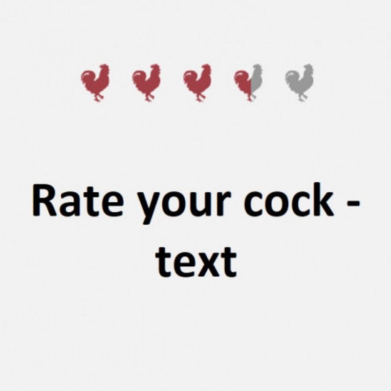 Rate your cock TEXT version