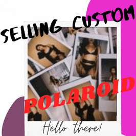 5 Custom Polaroids with Autograph