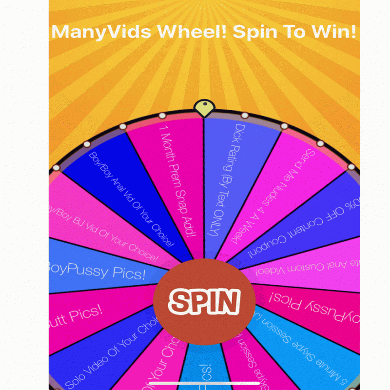 Spin The Wheel For A WET Prize!