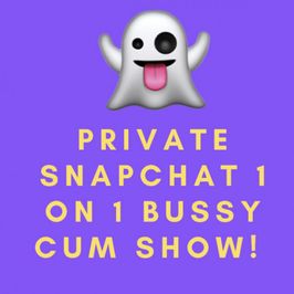 Private Snap 1 on 1 Bussy Cum Show