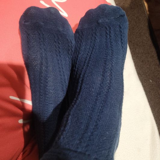 Blue socks