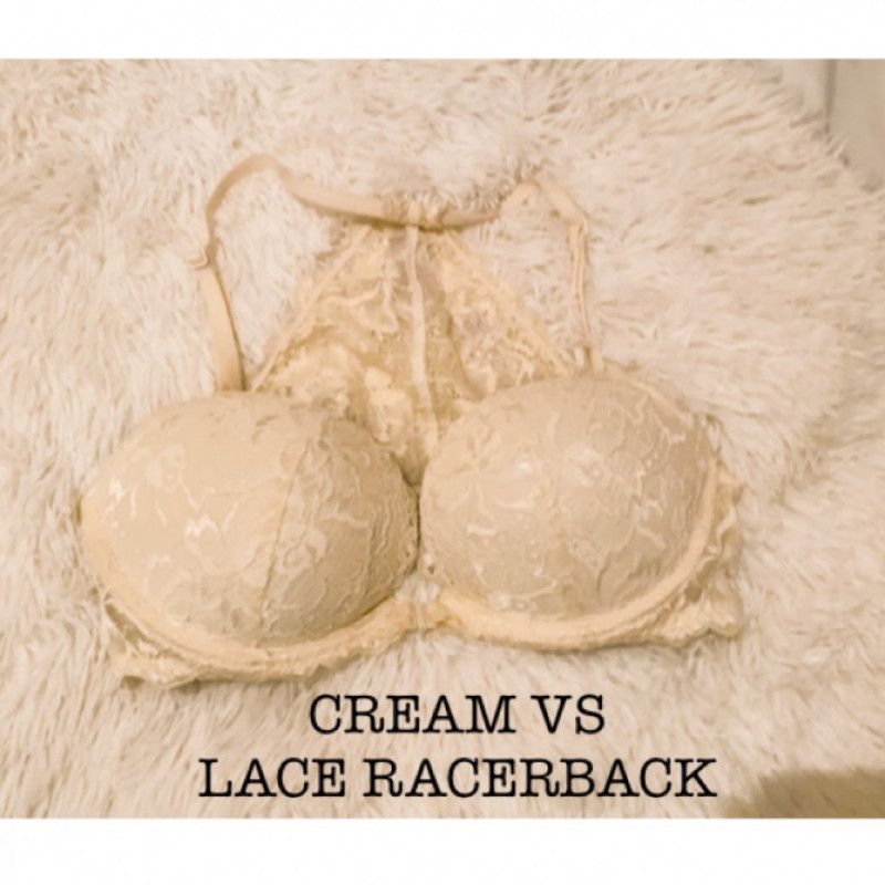 BRA: VS Cream Racerback 34D