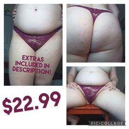 Burgundy Thong