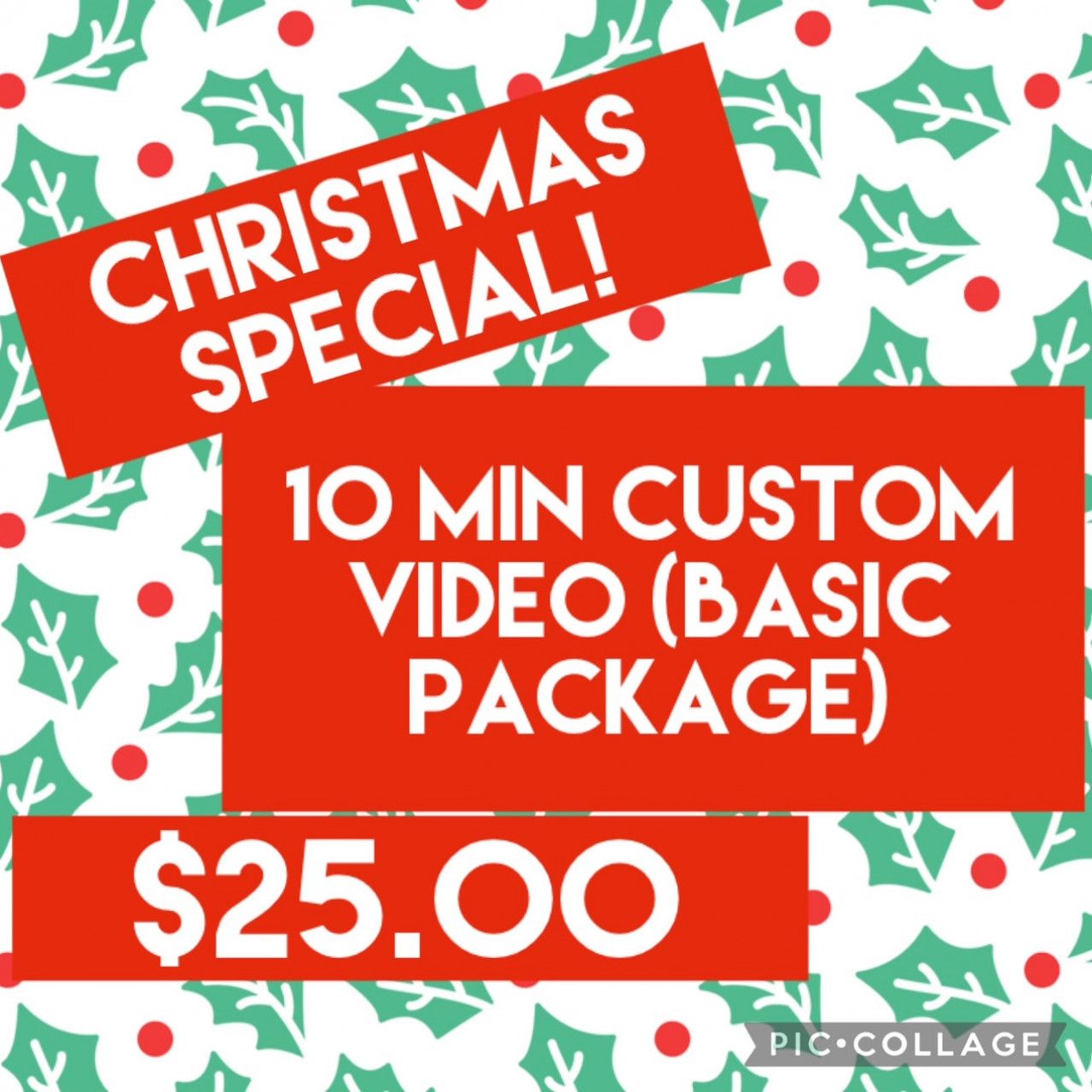 10 MIN CUSTOM VIDEO BASIC PACKAGE