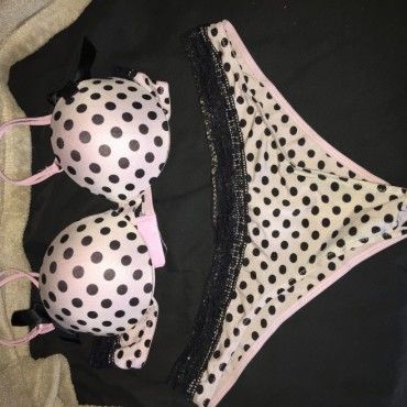 Polka dotted panty set