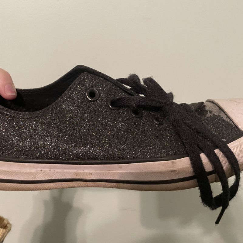 Old glitter converse chucks