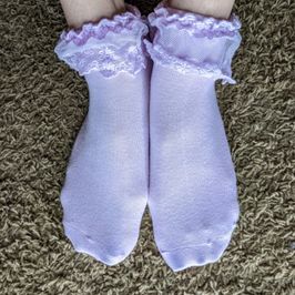 Frilly Pink Ankle Socks