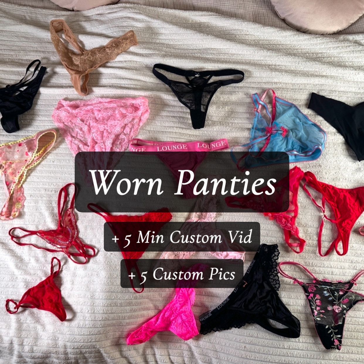 Worn Panties w 5M Vid and Pics