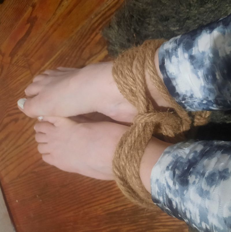 Tied barefeet