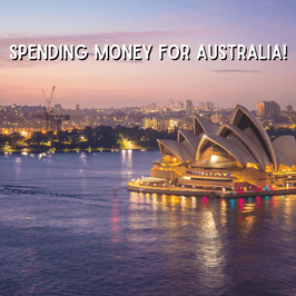 Spending money for Australia