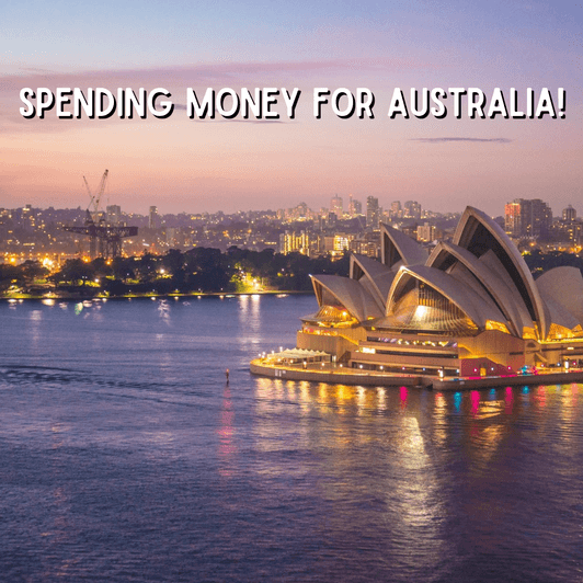 Spending money for Australia