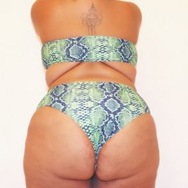 Weed Snake Plus Size Bikini Set