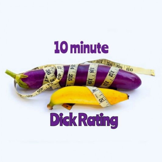 10 Minute Dick Rating Video