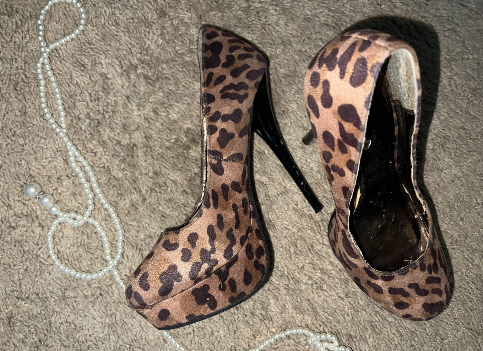 Leopard heels