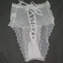 Vingtage Style White Lace Panty