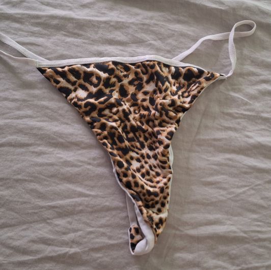 Leopard Print G String