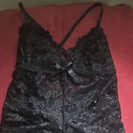 One piece black lingerie