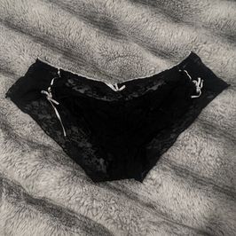 Black lace underwear