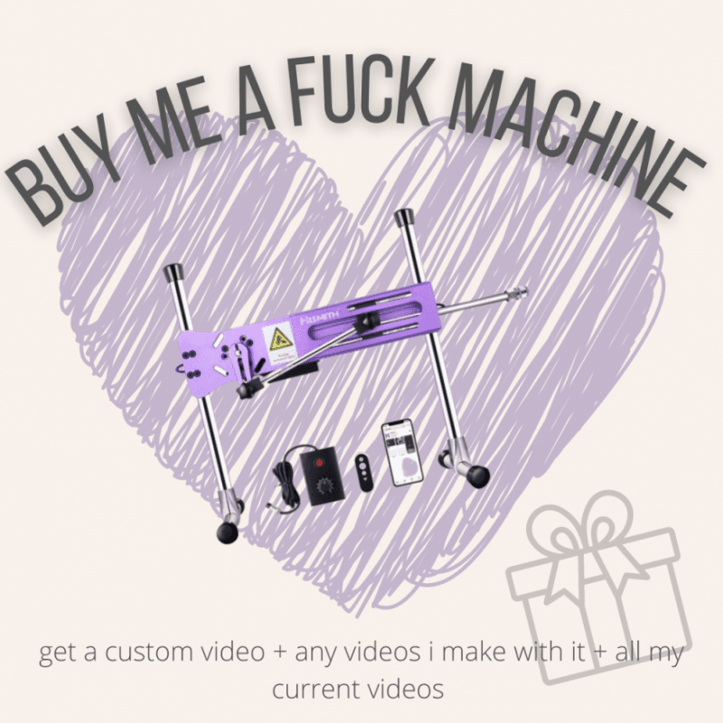 buy me a fuck machine