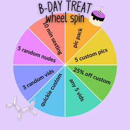 bday treat wheel spin