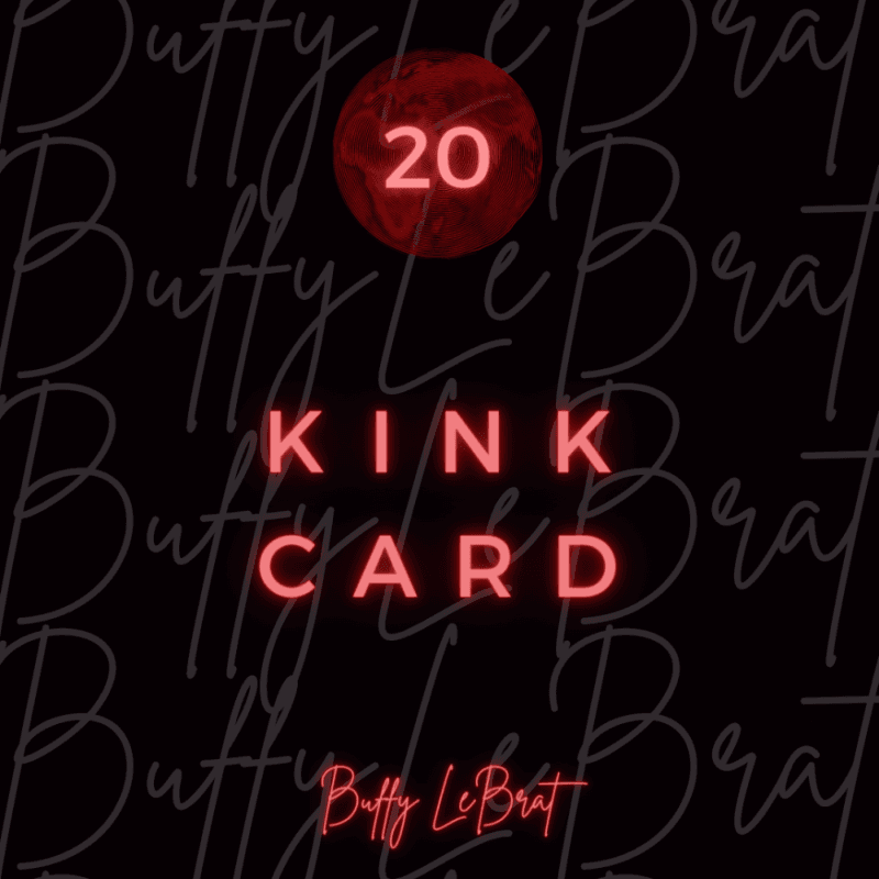 20 Kink Card BDSM Daily Slave Task