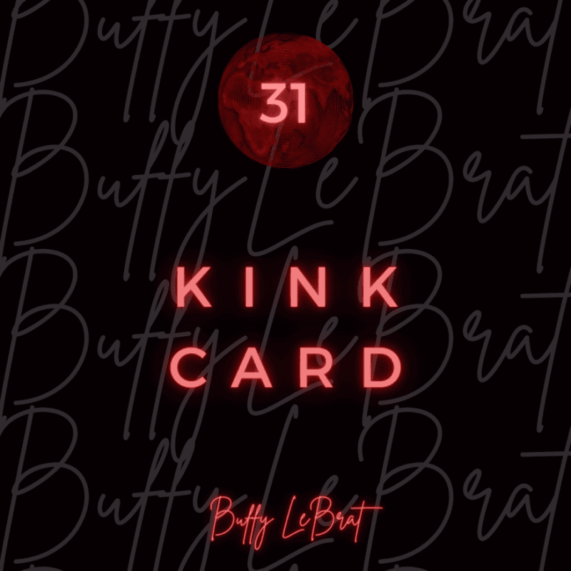 31 Kink Card Daily Slave Task