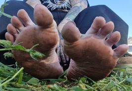 Walking Barefoot In Grass Photo Set