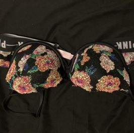 Sexy Lace VS Colorful Floral Bra 36B