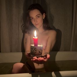 Candlelit bath photo set