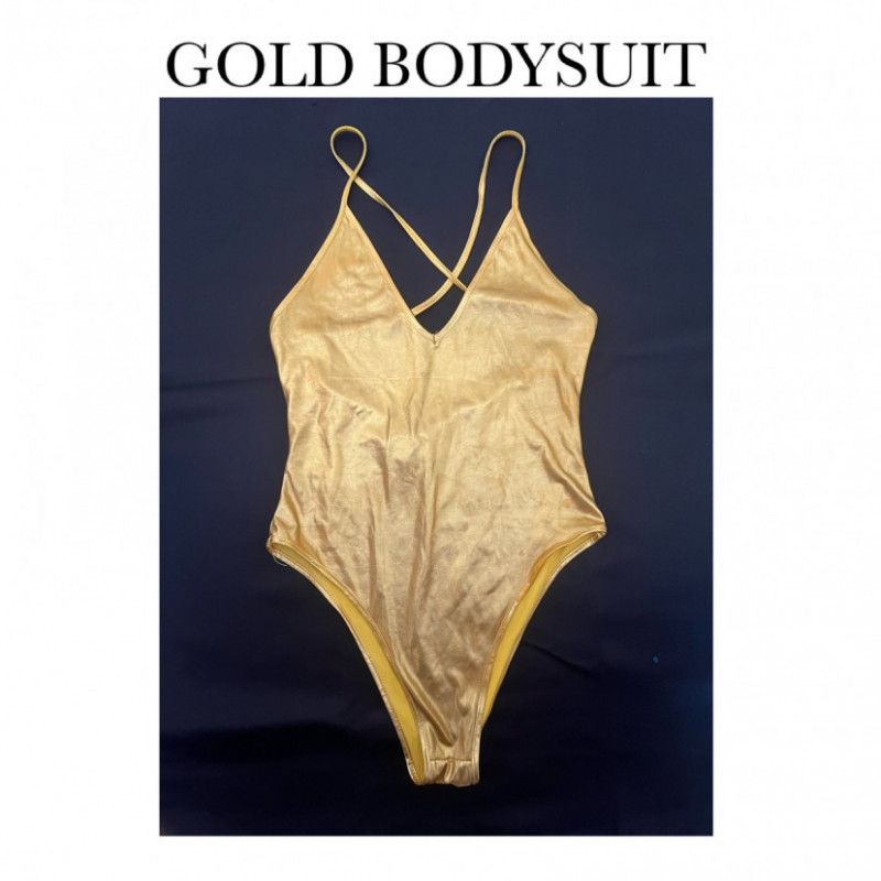 USED AND WORN GOLD BODYSUIT