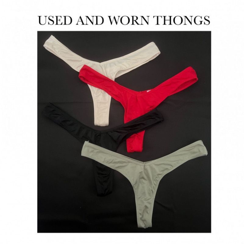 USED AND WORN THONGS