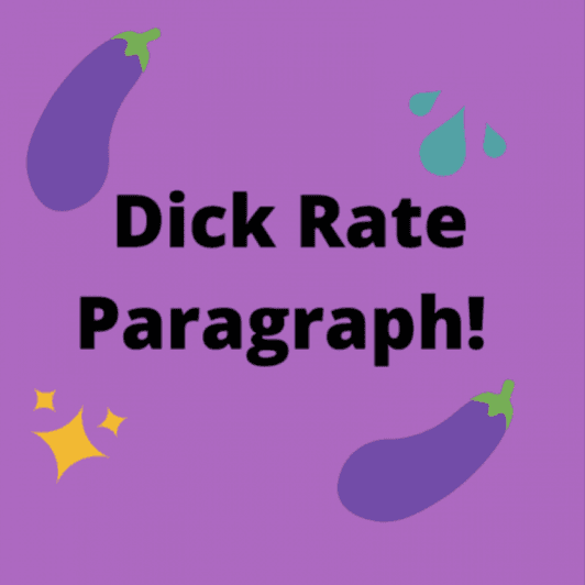 Dick Rate Paragraph