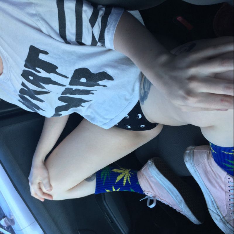 Panties in the car Photoset