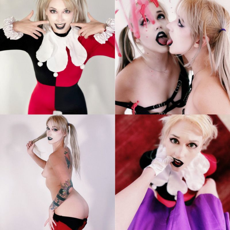 Classic Harley Quinn StripTease PhotoSeT