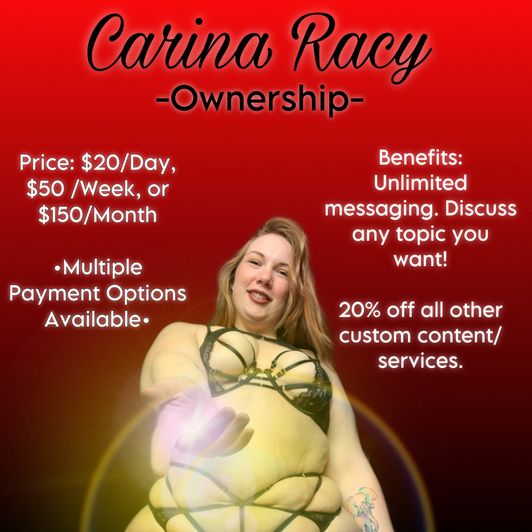 Carina Racy 1 day ownership