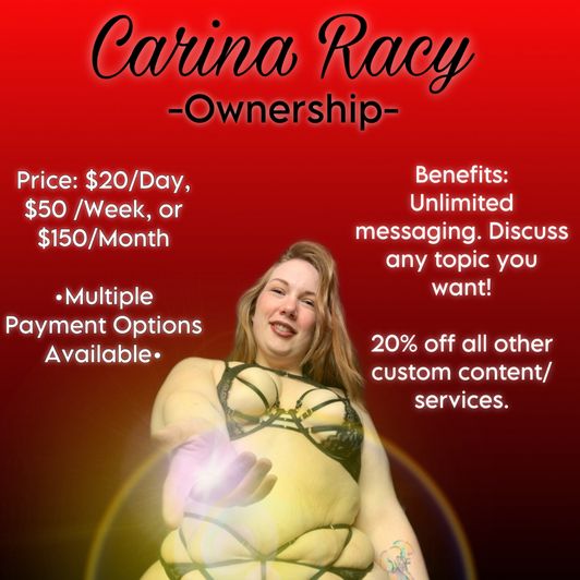 Carina Racy 1 Week Ownership