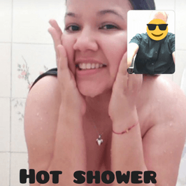 hot shower with carolina